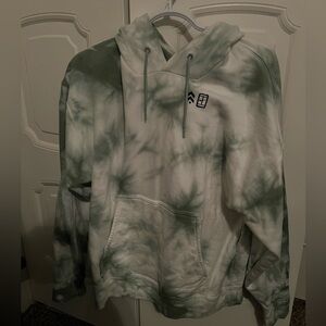 Nike Women’s  Oversized green and white hoodie